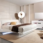 Bedroom,Wonderful Floating Bed Design Ideas With Style Platform Bed On Combined LED Light On The Bottom And Charming Transparent Acrylic Leg Frame Also Soft Padded ECO Leather Headboard ,Pleasured Floating Bed Ideas