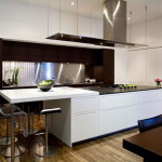 Furniture,Nice Spectacular House Design Ideas With Beautiful White Kitchen Island And Comfortable Bar Stools Also Modern Stainless Cooker Hood,Modern House Design Ideas 2015