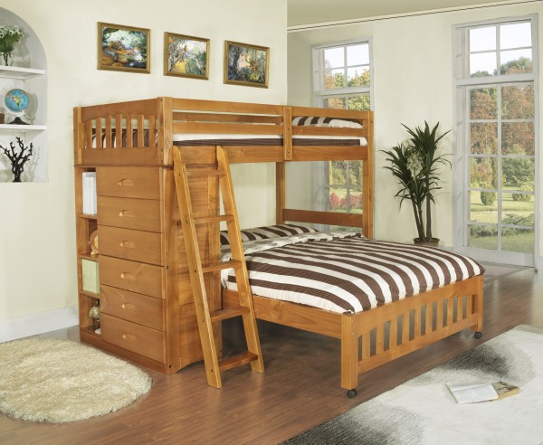 Bedroom,Fascinating White Wall Paint Teenage Bedroom Furniture For Boy Design Ideas With Comfortable Twin Bed On Combined White Brown Stripe And Wonderful Brown Wooden Bunk Bed Also Beautiful Brown Wood Floor Plus Soft Round Rug In White Color ,Modern Teenage Bedroom Furniture For Boys Design Inspiration 