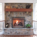 Interior,Adorable White Background Stone Fire Places Design With Stylish Stone Fireplace And Beautiful Brown Wood Wall Mount Shelf Also Trendy Brown Wood Linen Floor,The Beauty Of Stone Fire Places Your Home Inspiration