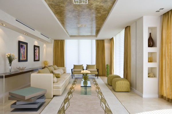 Interior,Astounding White Wall Paint Great House Design Ideas With Cool Broken White Sofa On Combined Soft Lime Green Cushions And Modern Long Glass Table Plus Nice Wall Mounted Black Shelf Also Soft Large Beige Curtains For Luxurious Concept,Interior Great House Design Ideas