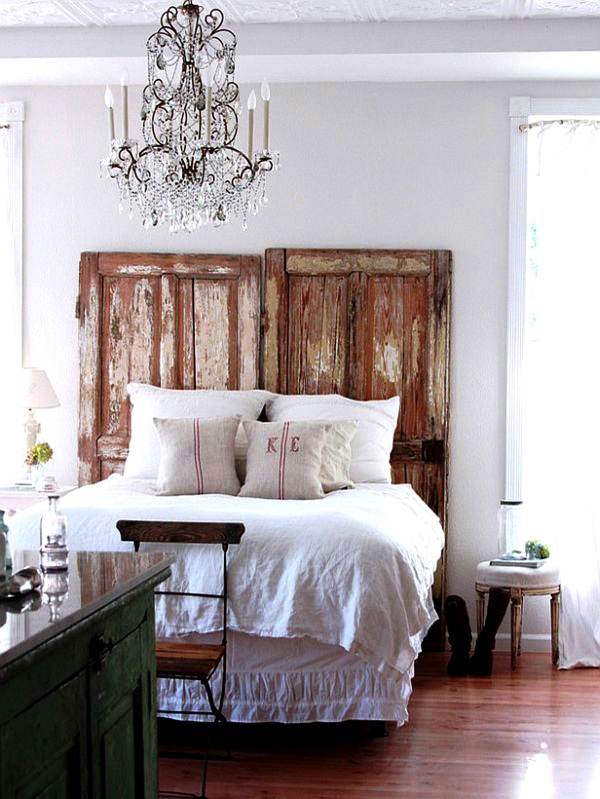 Bedroom,Affordable Very Small Bedroom Design Inspiration With Comfortable White Bed Cover On Combined Soft Pillow And Cool Wood Doors Recycling Headboard In Brown Color Also Gorgeous Wood Floor Plus Amazing Chandelier ,Very Small Bedroom Design And Small Space