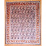 Interior,The Best High Quality Hand Knotted Kashan Navy Wool Area Rug Design Inspiration With Beautiful Persian Ornament On Combined Nice Wood Floor,Comfortable Area Rugs For Your Interior