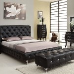 Bedroom,The Best High Quality Bedroom Inspiration With Luxurious Black Leather Bed Frame On Combined White Mattress And Elegant Black Cabinets Also Cozy Black Cushion Bench,Modern Bedroom Inspiration