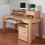 Furniture,Admirable Building An Office Desk Design Ideas With Style Bright Solid Desk And Charming Console Also Nice Bright Solid Cabinet Plus Beautiful Brown Wood Floor,Easily And Cool Building An Office Desks