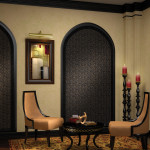 Interior,Cool Awesome Vertical Custom Order Blind Design Ideas With Comfortable Two Chair And Cool Black Round Table Also Nice Stand Lamp For Living Room,Gorgeous Custom Order Blinds
