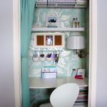 Furniture,Dazzling Light Purple Wall Paint Best Desks For Small Space Design Inspiration With Cool In The Closet And Beautiful Floating White Desk Plus Gorgeous White Drum Wall Also Comfortable White Chair,Stunning Office Room With Best Desks For Small Spaces