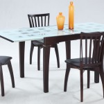 Dining Room,Astounding Designer Dining Table With Fabulous Folding Glass Dining Table And Beautiful Orange Jars Also Cool Black Wood Dining Chairs,Will Make The Eyes Entranced Designer Dining Tables Latest