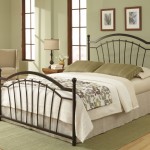 Bedroom,Enchanting Black Iron Bedroom Design Ideas With Nice Green Scheme And Comfortable Double Mattress Also Beautiful Cream Drum Lamp Shade For Vintage Concept,Contemporary Iron Bedroom Design