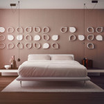 Bedroom,Marvelous Smart Bedroom Design With Style Sassy Bedroom And Comfortable Platform Bed On Combined White Rug Also Nice Wall Decal,Modern Smart Bedroom Design To Comfort Sleeping