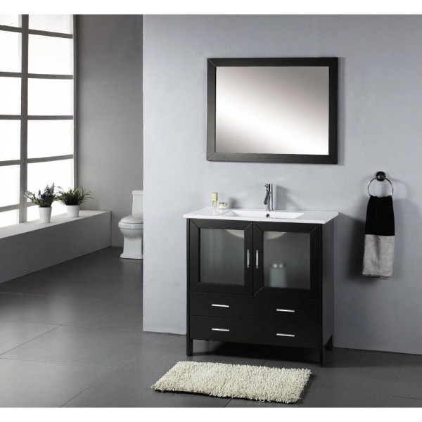 Bathroom,Nice Spectacular Vanity In Bathroom Design Inspiration With Cool Square Mirror And Adorable Black Cabinet Also Beautiful White Sink,Top To Vanity In Bathroom 