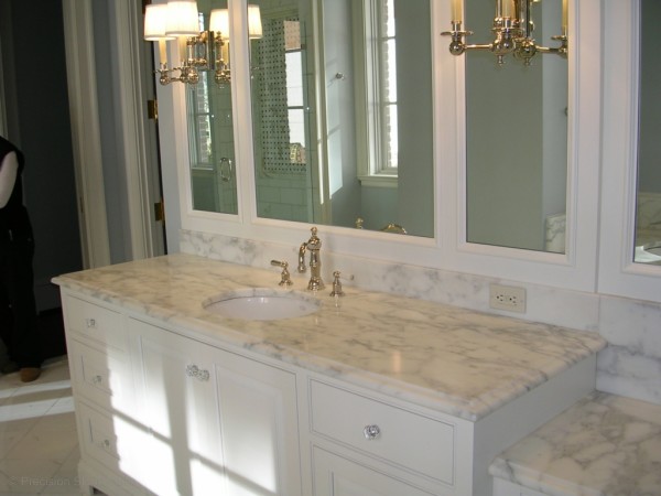 Bathroom,Nice White Granite Vanity Top Design Ideas With Elegant Sink And Beautiful White Cabinet Also Nice Vanity Light,Elegant White Granite Vanity Top Your Inspiring