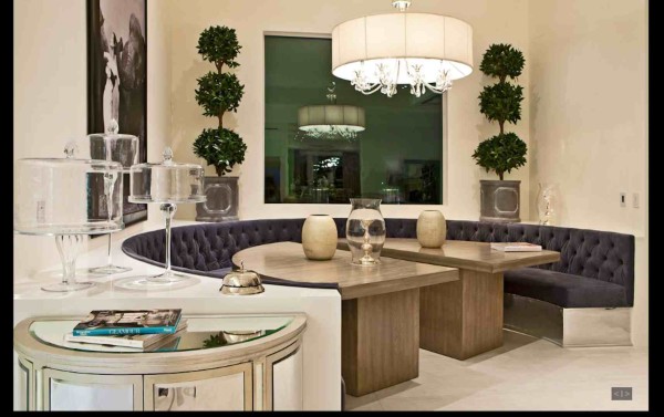 Dining Room,Excellent Custom Benquet Dining Room Table Pad Decoration With Gorgeous Long Seat Also Nice White Drum Pendant Lamp,Excellent Dining Room Table Pads Design