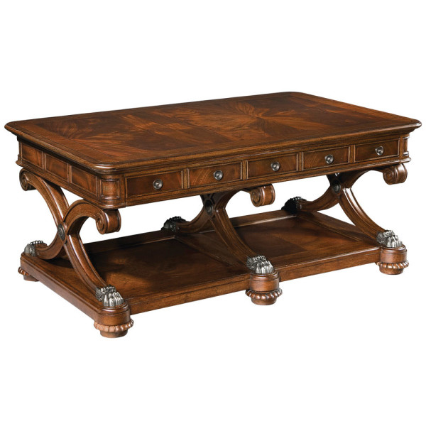 Furniture,Enchanting Hekman Furniture Design Ideas With Nice Wood Coffe Table On Combined Antique Brown Color And Nice Drawers,Wood Table Collection By Hekman Furniture