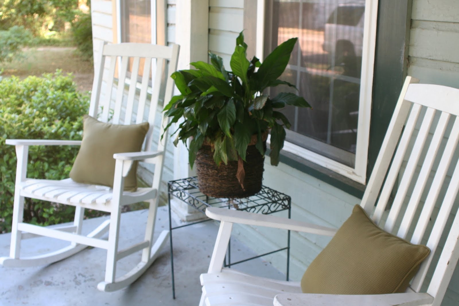 Furniture,Nice Martha Stewart Outdoor Furniture Cover Design Ideas With Comfortable White Rocking Chair And Beautiful Arrangement Floral,Comfortable Martha Stewart Outdoor Furniture Covers