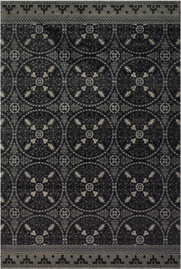 Interior,Exquisite Hand Made Wool Outdoor Rug Free Shipping Design Ideas With Traditional Oriental Ornament On Combined Black Color,Stylish Outdoor Rugs Free Shipping