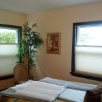 Interior,Stylish Cool Discount Custom Blind Design Inspiration With Comfortable Woven Chair And Cozy Bed Also Nice Picture Frame For Bedroom,Discount Custom Blinds Collection 