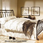 Bedroom,Exquisite Brookshire Wesley Allen Bed Design With Soft White Matras And Cozy White Bed Cover Also Comfortable Headboard,Fashionable Iron Wesley Allen Beds For Your Bedroom