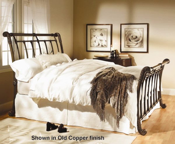 Bedroom,Exquisite Brookshire Wesley Allen Bed Design With Soft White Matras And Cozy White Bed Cover Also Comfortable Headboard,Fashionable Iron Wesley Allen Beds For Your Bedroom