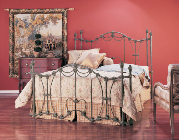Bedroom,Exquisite Oversize Iron Bedroom Design Ideas With Stylish Height Headboard And Cool Red Scheme Also Gorgeous Laminate Flooring,Contemporary Iron Bedroom Design