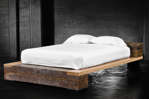Bedroom,Charming Cheap Bed Design Inspiration With Nice Wood Bed Frame And Soft White Mattress Also Beautiful Black Scheme For Rustic Concept,Collection Of Fun And Cheap Bed