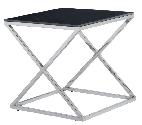 Furniture,Astounding Stainless Steel Table Top Design Ideas With Wonderful Black Table And Cool Stainless Steel Legs,Beautiful Modern Stainless Steel Table Tops