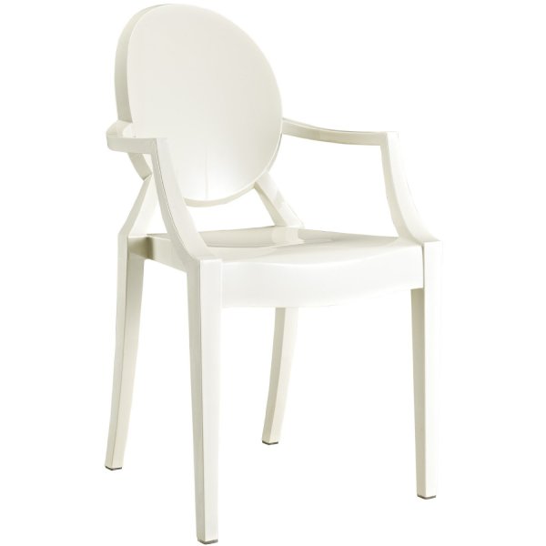 Furniture,Beautiful And Cheap Ghost Chair Design Inspiration With Stunning White Color Also Unique White Arms,Best Ghost Chairs Design To Your Home Furniture
