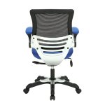 Furniture,New Model Computer Chair For Back Pain Design Ideas With Charming Blue Fabric Pad And Comfortable Adjustable Lumbar Support Also Nice Black Wheels,Modern Computer Chair For Back Pain Designs