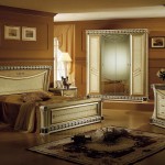 Furniture,Classic Bedroom Interior Design Ideas With Antique White Wood Bed Frame On Combined Soft Brown Bed Cover And Beautiful White Bedside Table Also Gorgeous White Wood Vanity Table,Cool Home Interior Designs Of 2015