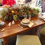 Dining Room,Impressive Hand Made Table Decoration For Christmas With Stunning Brown Wood Dining Table On Combined Beautiful Christmas Tables Centerpiece In Nice Colorful And Cool Brightly Cutlery Sets Also Comfortable Gray Dining Chairs,Splendid Dining Table Decorations For Christmas