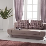 Interior,Nice Looking Indoor Plant Decoration Ideas With Comfortable Light Brown Two Seater Sofa And Soft Artistic Pillows Also Luxurious White Tile Floor Plus Great Glass Window On Combined Soft Purple Curtains,Indoor Plant Decoration Ideas