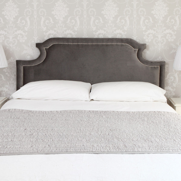 Bedroom,Stunning Headboard Design With Beautiful Black Color And Charming White Bed Sheet And Soft Gray Blanket Also Gorgeous Twins White Pillows,Comfortable Bed With Headboard Designs
