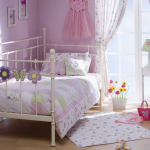 Bedroom,Cute Room Painting Ideas On Combined Beautiful Pink Color And Comfortable White Iron Bed Frame Plus Soft White Pink Bed Cover Also Wonderful Small Vanity Desk In White Color Plus Nice White Desk Lamp For Girls Bedroom ,Trendy Cute Room Painting Ideas