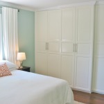 Bedroom,Romantic Light Blue Wall Paint Ikea Bedroom Closet Design Ideas With Beautiful White Bed Sheet And Gorgeous White Wood Closet Also Cool Black Wood Nightstand Table On Combined Trendy Table Lamp,Trendy Furniture Ikea Bedroom Closets