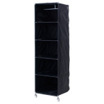 Bedroom,Cool Furniture Ikea Bedroom Closet Design Ideas With Stunning Black Wood Closet And Nice White Wheels Also Wonderful Open Shelf,Trendy Furniture Ikea Bedroom Closets