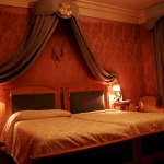 Bedroom,Admirable Dark Brown Scheme Paint My Bedroom Ideas With Comfortable Double Bed And Gorgeous Two Wood Bedside Table On Combined Beautiful Table Lamps Also Elegant Gray Curtains,Beauty Painting My Bedroom Ideas