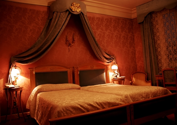 Bedroom,Admirable Dark Brown Scheme Paint My Bedroom Ideas With Comfortable Double Bed And Gorgeous Two Wood Bedside Table On Combined Beautiful Table Lamps Also Elegant Gray Curtains,Beauty Painting My Bedroom Ideas