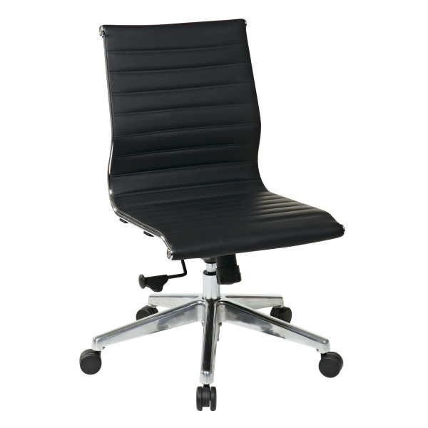 Furniture,Modern Best Computer Chair Back Problem Design Ideas With Comfortable Black Thickly Padded Seat And Stylish Chrome Wheels On Combined Silver Color,The Best Computer Chair Back Problems