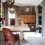 Furniture,Admirable Brown Desk Chair Design Ideas With Beautiful Broken White Desk On Combined Cool Stainless Desk Lamp And Wonderful Brown Cabinet Also Soft Large Brown Curtain Plus Picturesque Brown Wall Paint,High Quality With Style Rustic Desk Chairs