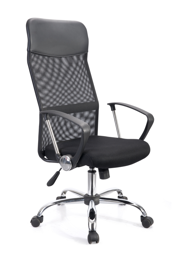 Furniture,Enthralling Computer Chair For Pain Design Ideas With Stylish Black Fabric High Back Office Chair And Cozy Black Pad Also Wonderful Stainless Steel Legs On Combined Wheels,Modern Computer Chair For Back Pain Designs