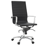 Furniture,Modern Malibu High Back Black Vinyl Office Chair Control Design Ideas With Stylish Stainless Arm Chair And Trendy Adjustable Lumbar Support Also Modern Black Wheels Office Chair Plus Adorable Black Wheels Office Chair,Comfortable Office Chair Controls In The Modern Concept