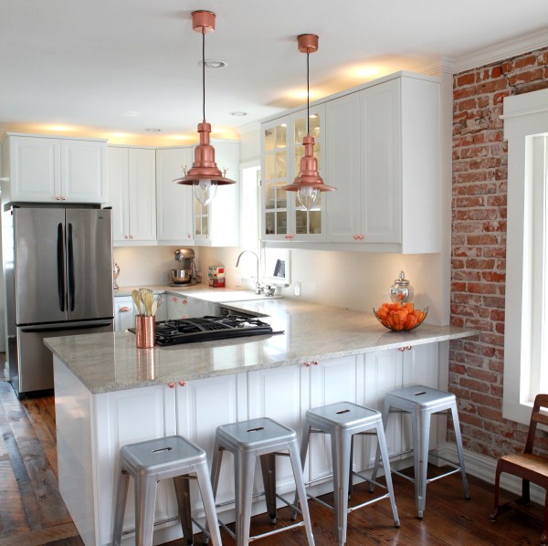 Interior,Modern Kitchen Island And Nice Spectacular Wood White Kitchen Cabinet Also Pretty Chair With Unique Pendant Lights For Kitchen Design Inspiration,Modern Style Pendant Lights For Kitchen Designs