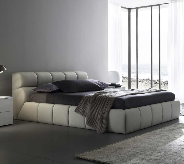 Bedroom,Wonderful Gray Scheme Cheap Bed Design With Comfortable Tan Leather Bed Frame And Soft Black Mattress Also Cozy Headboard For Luxurious Concept,Collection Of Fun And Cheap Bed