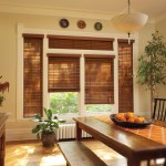 Uncategorized,Unique White Pendant Lamp And Antique Wood Dining Table Also Cool Arrangement Floral With Vertical Taek Wooden Blind For Window For Contemporary Dining Room,Comfortable Wooden Blinds For Windows
