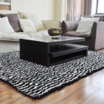 Interior,Cool Awesome Zebra Rug Cushion Design Ideas With Stylish Black White Color And Nice Black Table Also Comfortable Sofa For Modern Living Room,Cute Stylish Rug Cushion Design Inspiration