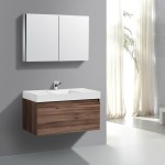 Bathroom,Admirable Large Space Bathroom 2011 Design With Cool Floating Brown Walnut Bathroom Vanity And Cool White Ceramic Vanity Sink Plus Nice Chrome Bathroom Faucet Also Wonderful Wall Mirror,Perfect Bathrooms 2011 Design Modern