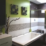 Bathroom,Dazzling Bathroom Design With Awesome Black White Ceramic Freestanding Bathtub And Stylish Corner Shower Enclosures Plus Wonderful Floating White Wood Bathroom Vanity Also Beautiful White Ceiling,Fresh And Clean Bathroom Designs Modern