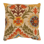 Furniture,Adorable Decorative Pillows For Couche With Stunning Waverly Santa Maria Adobe Fabric And Beautiful Floral Ornaments,Cute And Pretty Decorative Pillows For Couches