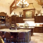 Furniture,Enthralling Interior Design For Home With Stylish Dark Brown Kitchen Cabinet And Wonderful White Marbel Countertop Kitchen Island Also Cool White Marble Dining Bar Plus Comfortable Brown Leather Dining Chairs For Classic Concept,Stunning Interior Design For Home