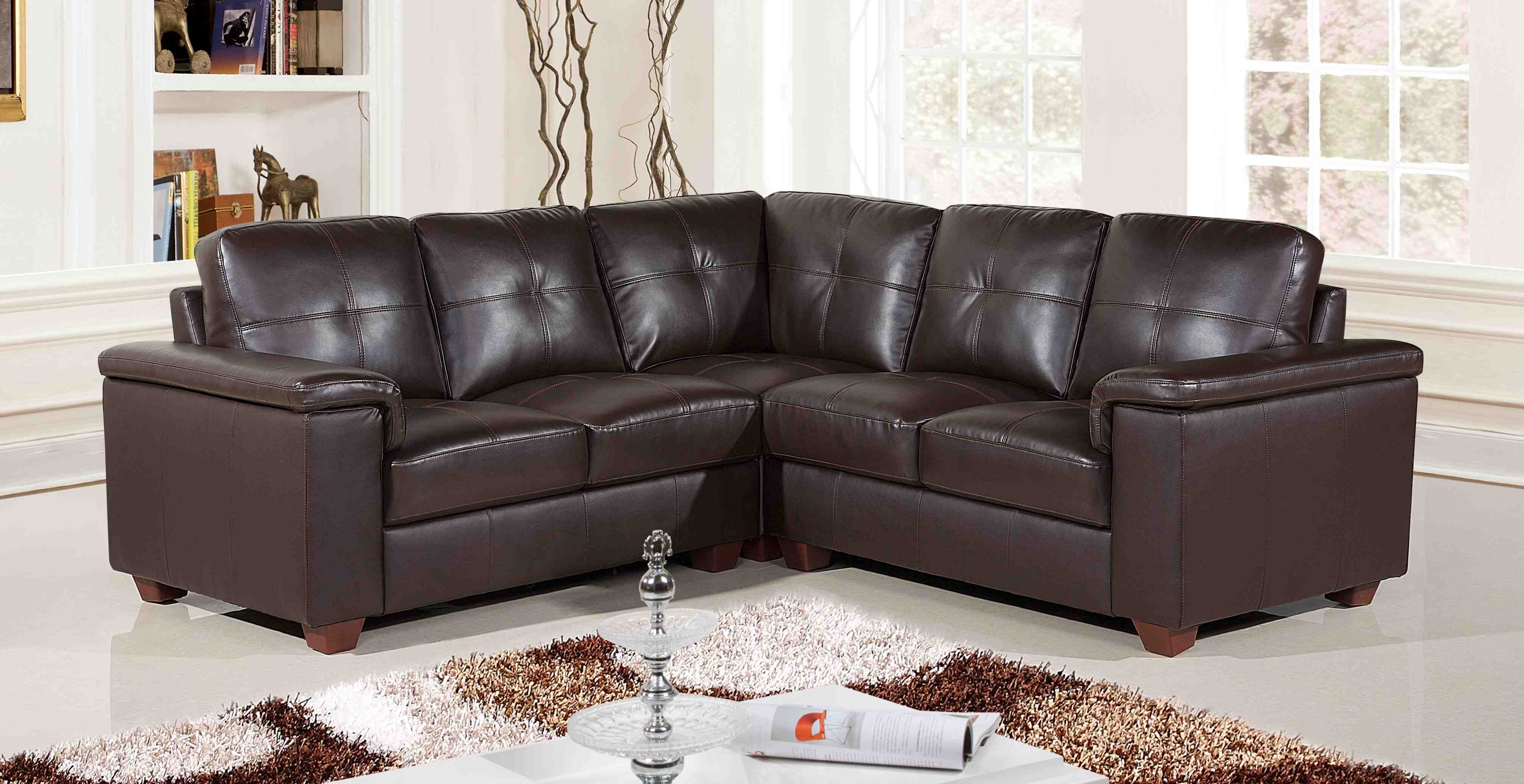 Furniture,Nice Spectacular Best Leather Couch Conditioner Design Ideas With Gorgeous Curved Sectional Sofa And Beautiful Dark Brown Color Also Adorable White Ceramic Floor ,The Best Leather Couch Conditioner 